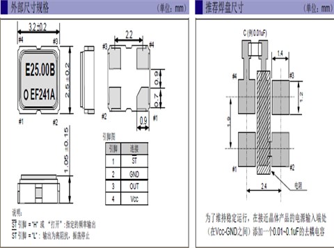 爱普生晶振,贴片晶振,SG-310SDN晶振,SG-310SDN 50.0000MJ3