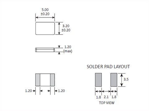 Golledge晶振,贴片晶振,CC2A-T1AH晶振,贴片石英晶振