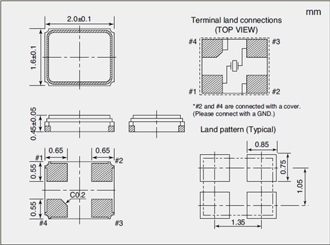 NDK晶振,贴片晶振,NX2016SA晶振,石英晶体谐振器