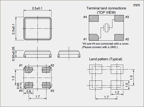 NDK晶振,贴片晶振,NX2520SA晶振,贴片进口晶振