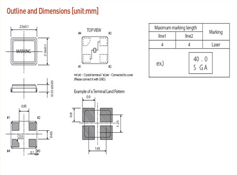 希华晶振,贴片晶振,SX-2520晶振,智能穿戴晶振