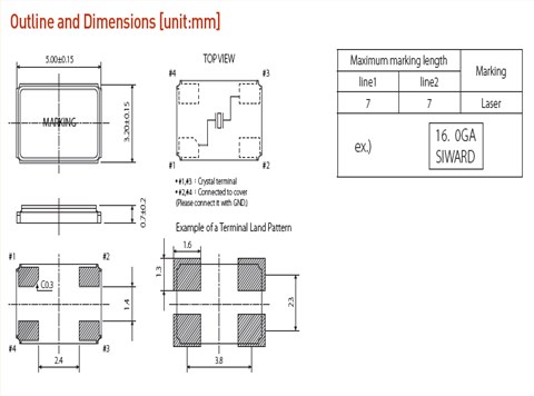 SIWARD晶振,贴片晶振,SX-5032晶振