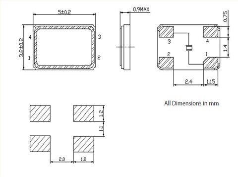 维管晶振,贴片晶振,VXM5晶振,无源晶体谐振器