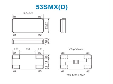 SMI晶振,贴片晶振,53SMX(D)晶振,无源晶体谐振器