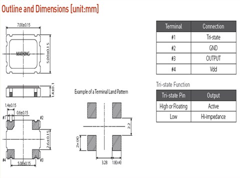 希华晶振,有源晶振,OSC52晶振,贴片晶振