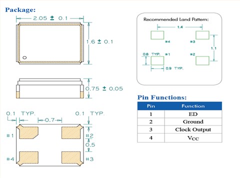 百利通亚陶晶振,有源晶振,FM晶振,FM3900001Z晶振