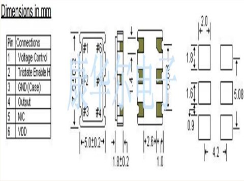 STD晶振,V51A0D-20M000000-A晶振,VCXO压控晶振
