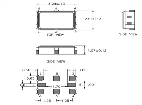 XPL326200.000000I,XP低耗能晶振,6GWIFI晶振,瑞萨LVDS振荡器