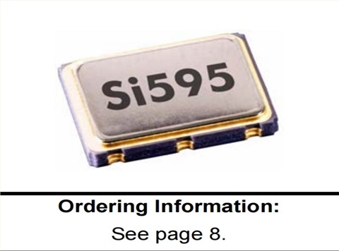 Si595发射器晶振,思佳讯压控差分振荡器,595AE192M000DG