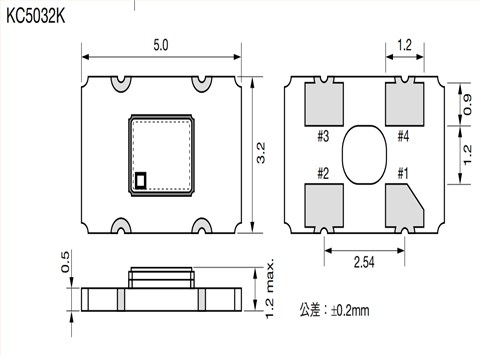 KC5032K75.0000C1GE00,KC5032K,75MHz,5032mm,Kyocera品牌