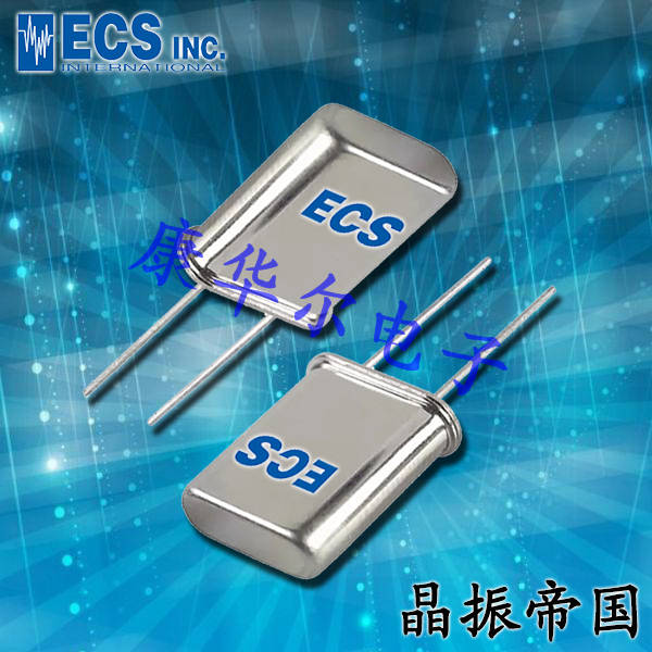 ECScrystal晶振,插件石英晶振,HC-49UX晶体